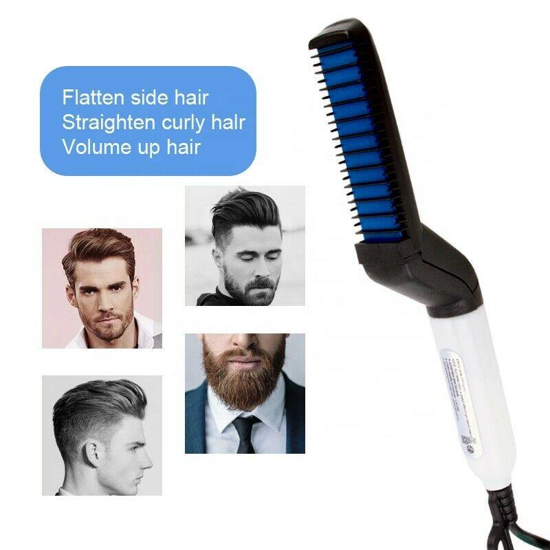 Men Multifunctional Beard Straightener Hair Curler - the-fly-guy-corner