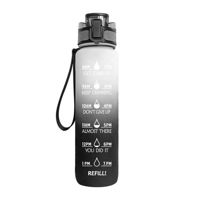 1L Fitness Water Bottle With Time Marker - the-fly-guy-corner