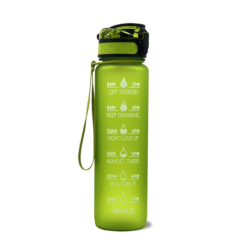 1L Fitness Water Bottle With Time Marker - the-fly-guy-corner