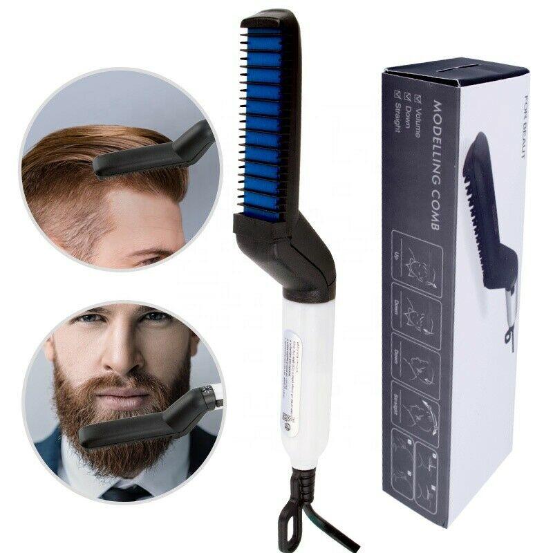 Men Multifunctional Beard Straightener Hair Curler - the-fly-guy-corner