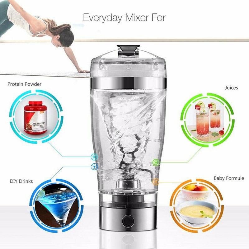 Electric Protein Shake Stirrer USB Shake Bottle - the-fly-guy-corner