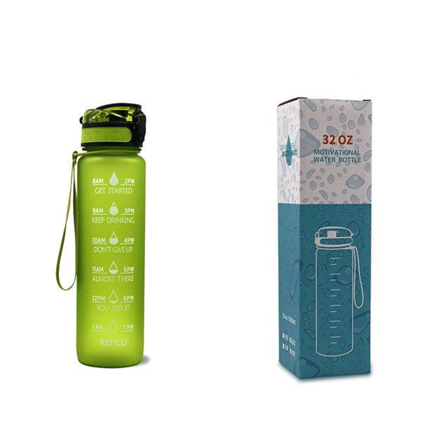 1L Fitness Water Bottle With Time Marker - the-fly-guy-corner